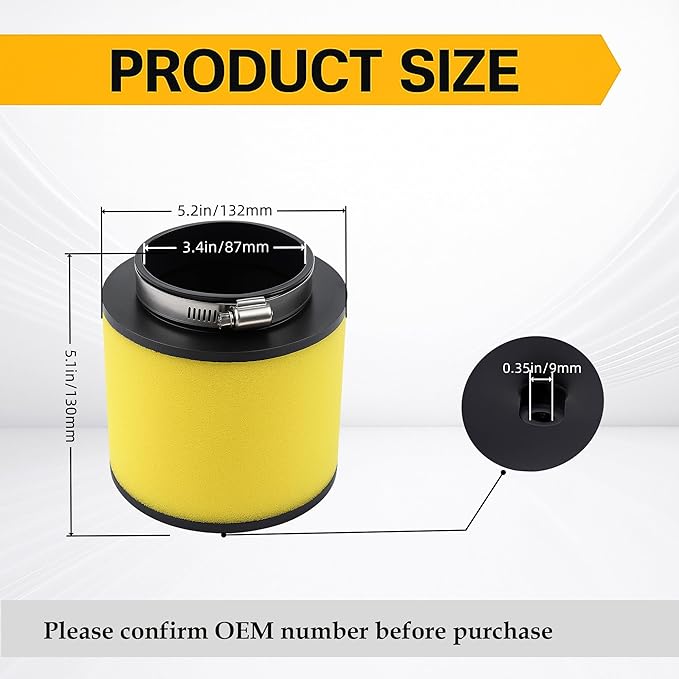 17254-HP0-A00 Air Filter Air Cleaner Suitable For Honda Pioneer 500 700 Foreman 500 Rubicon 500 4x4 Rincon 680 4x4 Big Red 700 TRX680 TRX650 TRX520 TRX500 TRX420 TRX400X TRX400EX SXS700 SXS500 MUV700