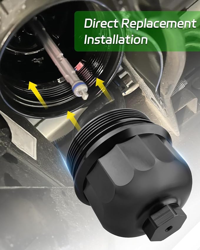 Fuel Filter Housing Cap Fit for GM Duramax 6.6L L5P (Chevy Silverado/GMC Sierra 2500HD 3500HD) 2017-2020，Fit for Cruze 2.0L 2014-2015 Cruze 1.6L 2017-2019 (without TP1015 fuel filter)