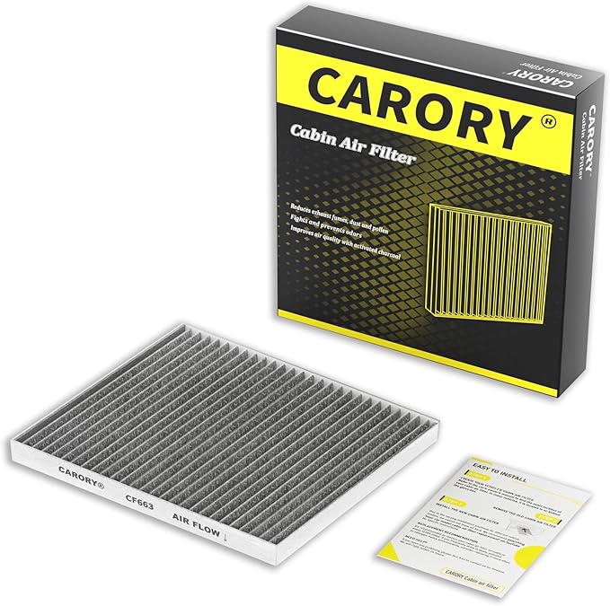 Cabin Air Filter w/Activated Carbon for 2008-2017 Buick Enclave, 2009-2017 Chevy Traverse, 2007-2016 GMC Acadia, 2017 GMC Acadia Limited, 2007-2010 Saturn Outlook, CF11663, 20958479