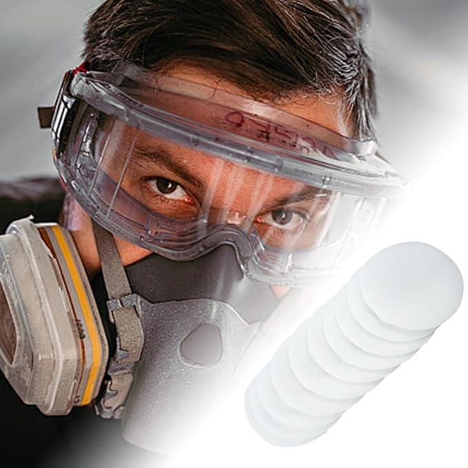 10 Pieces Filter Face Accessories Filter Parts 8 Centimeter Diameter Round for Dust Proof Integrated Respirator Mask