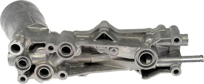 Dorman 926-959 Patented Upgraded Aluminum Engine Oil Filter Housing with Oil Cooler and Filter Compatible with Select Models (OE FIX)