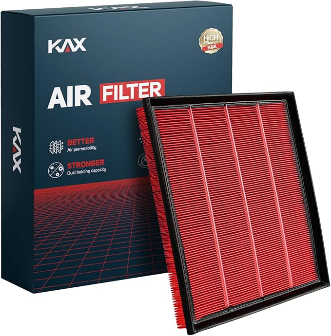 KAX Premium Engine Air Filter, CA11118 Replacement for BMW F10 G30 530i, 530i xDrive, 535i GT, 535i xDrive, 640i, 640i xDrive, 740i, 740Li, X3, X4, X5, X6, 2008-2019