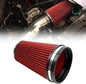 RYANSTAR RACING 152mm 6" High Flow Round Tapered Cone Closed-Top Washable Clamp-On Dry Air Filter Long 265mm tall