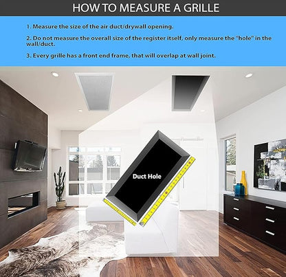 HVAC Premium 32'' x 14'' Cube Core Eggcrate Return Air Filter Grille for 1'' Filter - Aluminum - White [Outer Dimensions: 34.5'' x 16.5]