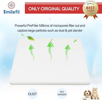 Smilfil 5 Pack PF40 Replacement Pre-Filter Pads Compatible with IQAir PF40 Coarse Dust Pre-Filtration Air Purifier