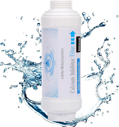Yoption Calcium Inhibitor Filter, Outdoor Misting System Filter, for Preventing Scale Buildup and Clogging of Garden Patio Misters - 1 Pack