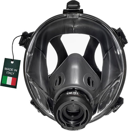 MIRA Safety CM-I01 Full-Face Industrial-Grade Gas Mask with 40mm NATO Filter Compatibility and Advanced Valve Design