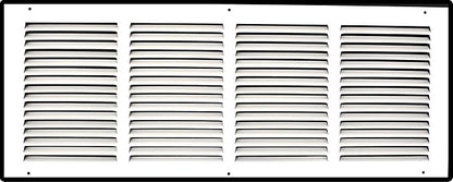 Fits 24x10 Duct Opening | Steel Return Air Grille by Handua | Vent Cover Grill for Sidewall and Ceiling | White | HVAC Cold Air Intake Grille | Outer Dimensions: 25.75"W X 11.75"
