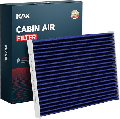 KAX Premium Cabin Air Filter with Dual Active Carbon, CF12002 Replacement for Kia Soul 2014-2019, Soul EV 2015-2019, Strong Adsorption Passenger Compartment Air Filter