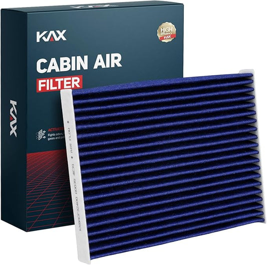 KAX Premium Cabin Air Filter with Dual Active Carbon, CF12002 Replacement for Kia Soul 2014-2019, Soul EV 2015-2019, Strong Adsorption Passenger Compartment Air Filter