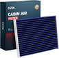 KAX Premium Cabin Air Filter with Dual Active Carbon, CF12002 Replacement for Kia Soul 2014-2019, Soul EV 2015-2019, Strong Adsorption Passenger Compartment Air Filter