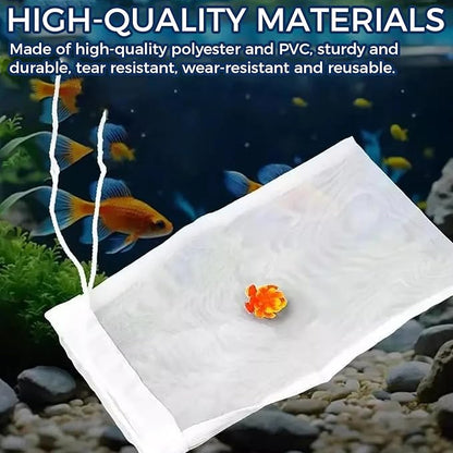 20pcs Aquarium mesh Media Filter Bag, Nylon Media Filter Bag, Suitable for Various Filters Such as Water Tank Filters, Aquarium Filters, Collection pits, Dry or Wet Filters, etc.