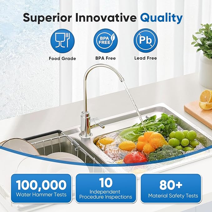 PUREPLUS WFC5300A-20 Under Sink Water Filter, 40,000 Gallons Capacity, 99.99% Chlorine Reduction, NSF/ANSI Certified, Replacement for WFS5300A-20 Under Counter Water Filtration System