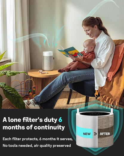 Leemone 2 Pack Blue Pure Mini Max Replacement Filter Compatible with Blueair Blue Pure Mini Max Air Purifiers, Activated Carbon FMINI filter
