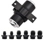EVIL ENERGY Inline Fuel Filter 100 Micron with 6AN 8AN 10AN Adapter&Bracket Clamp 50MM Universal