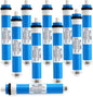 APPLIED MEMBRANES INC. 75 GPD Reverse Osmosis Membrane | RO Membrane Water Filter Replacement for Reverse Osmosis Water Filtration System | 1.8" x 12" Universal Compatibility, Pack of 10
