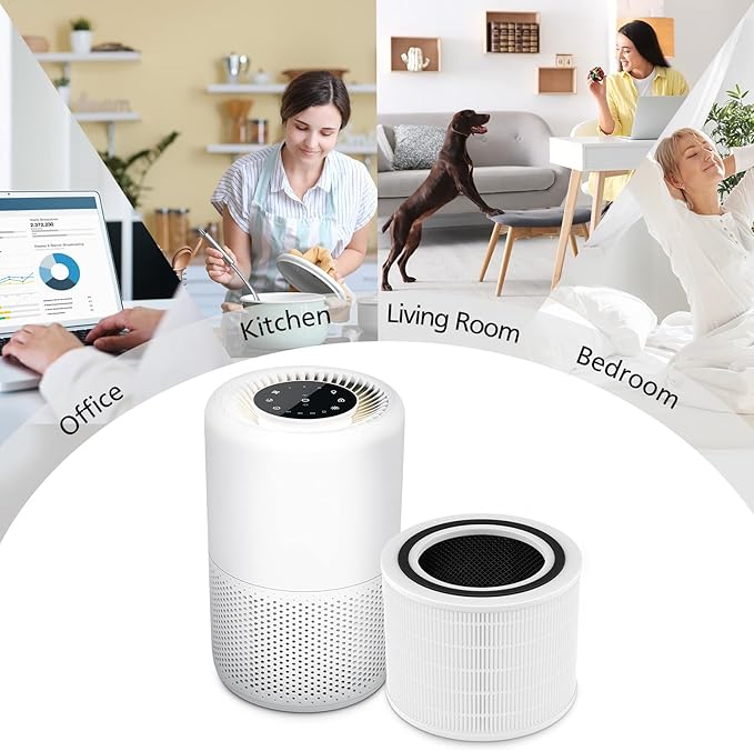 Core 200S-P Replacement Filter Compatible with LEVOIT Core 200S Smart WiFi Air PuriFier, Core 200S-RF Air Filter, 2 Pack