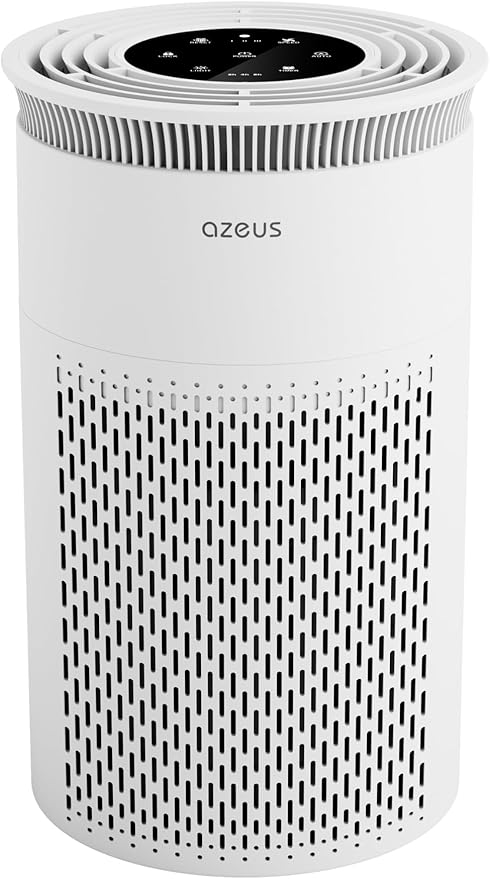 True HEPA Air Purifier (C8) 3-Stage Filtration System, 360° Air Intake, Ultra-Quiet, Ideal for Large Rooms, and Ozone Free (Medium)