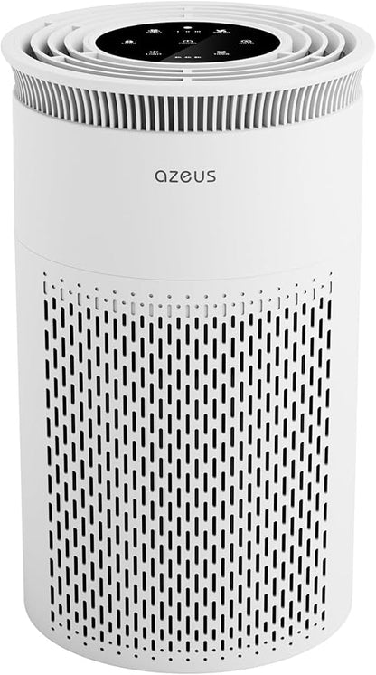 True HEPA Air Purifier (C8) 3-Stage Filtration System, 360° Air Intake, Ultra-Quiet, Ideal for Large Rooms, and Ozone Free (Medium)