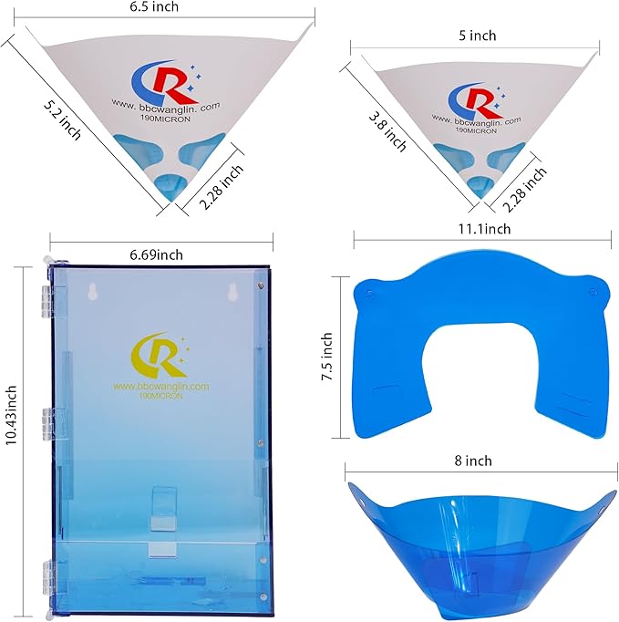 Paint Strainer Dispenser Kit System with Small Strainers 350pcs and Large Strainers 180pcs