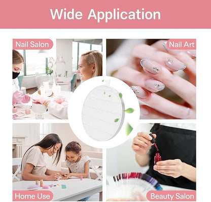 6 Pack HPro Nail Dust Collector Replacement Filters, Compatible with MelodySusie Nail Dust Collectors Models HPro/SProR