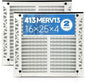 2 Pack 413 Replacement Filter Compatible with AprilAire Whole House Air Purifiers Model 1410, 1610, 2410, 2416, 3410, 4400, Size:16x25x4(15.5" x 27.36" x 3.77") MERV 13 Pleated HVAC AC Furnace Filter