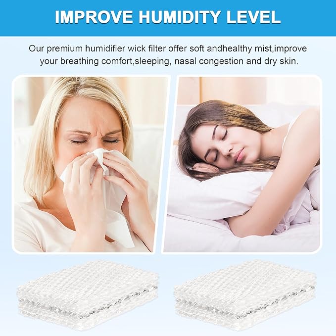4Pcs WF813 Humidifier Filters Replacement Wick Filter Compatible with Equate EQWF813 EQ-2119-UL Relion RCM-832 RCM-832N ProCare PCWF813 PCCM-832N Protec WF813 Cool Mist Humidifier