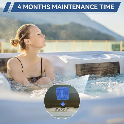 Hot Tub Mineral Cartridge for Sundance Spas,Silver Ion Cartridge Can Last for 4 Months,Spa Mineral Cartridges Makes Your Spa Water Clean and Clarified 2 Pack