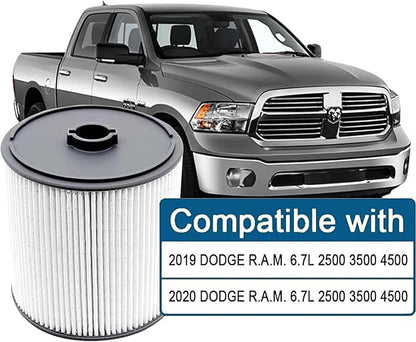 6PCS 68436631AA Fuel Filter Fits for Ram 2500 3500 4500 5500 6.7L 2019-2024 Diesel Engine For Ram 1500 2020-2022 3.0L V6 Eco 2020-2024 Jeep Wrangler Gladiator 3.0L V6 OE# PF46152