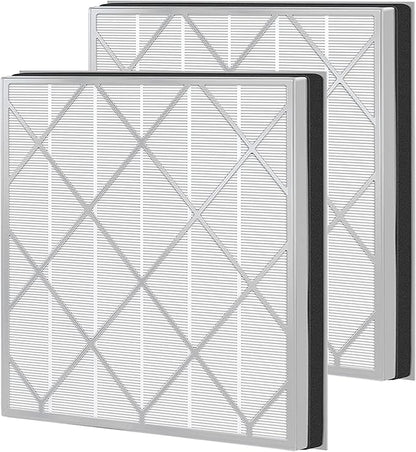 HE400 Hepa Filter Replacement Compatible with Shark HE4FKPET HE400 HE401 HE402 & HE405 4 Fan Air Cleaner Purifier, 3-Stage Filtration, 2 Pack