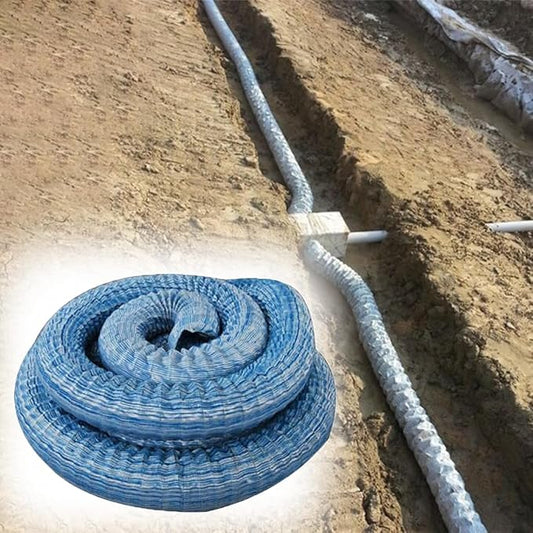 5cm/2in Diameter French Drain Pipe Perforated Drainage Pipes, Soft Infiltration Tubular Underground Drainage Systems for Outside Driveway/Sidewalk, Steel Wire Reinforced Permeable Tube(2900cm)