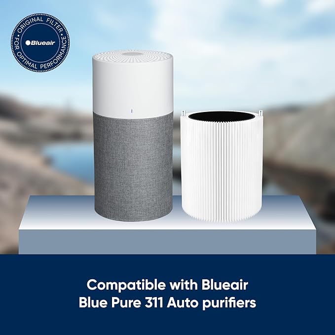 BLUEAIR Blue Pure 311 Auto Genuine Replacement Filter,Particle and Activated Carbon,fits Blue Pure 311 Auto Air Purifier,(Pack of 8)