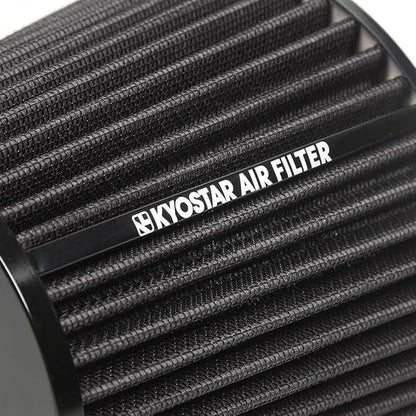 Universal 3/3.5/4" (75/89/100mm) High-Flow Air Filter, Reusable Cone Cold Air Intake, High Performance, Clamp-On Car High Flow Air Kit, Flange Diameter: 3/3.5/4 Inch, Height: 10 Inch, BLACK