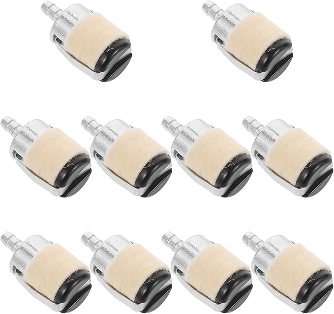 10Pcs Fuel Filter Replacement for 52/58 Chainsaw and Grass Trimmer, Gasoline Fuel Filtering Tool, Compatible Outdoor Power Equipment Accessory