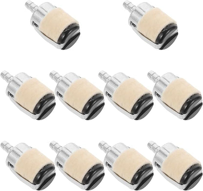 10Pcs Fuel Filter Replacement for 52/58 Chainsaw and Grass Trimmer, Gasoline Fuel Filtering Tool, Compatible Outdoor Power Equipment Accessory