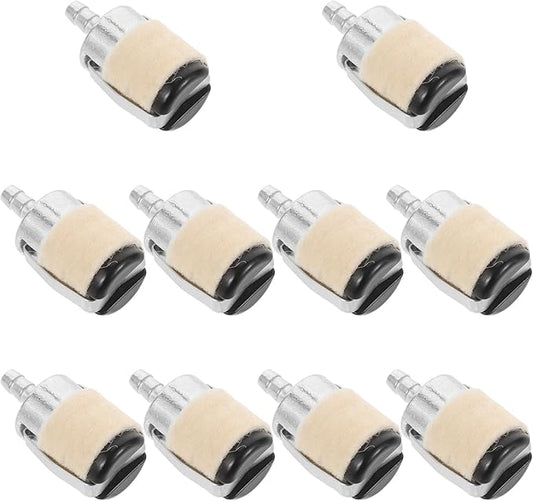 10Pcs Fuel Filter Replacement for 52/58 Chainsaw and Grass Trimmer, Gasoline Fuel Filtering Tool, Compatible Outdoor Power Equipment Accessory