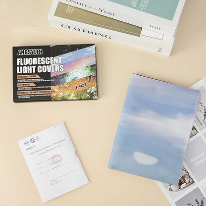 Fluorescent Light Covers - Classroom Covers for Ceiling Lights, 1 PCS 4 x 2 Feet Magnetic Light Filters, Classroom, Office Decor (Sunset glow)