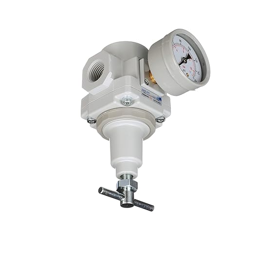 PneumaticPlus SAR Series T-Handle Compressed Air Regulators - NPT Thread Sizes, T-Handle, Gauge & Bracket Included (3/4" NPT)