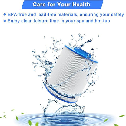 PAS40-F2M Replacement Hot Tub Spa Filter Compatible with Unicel 6CH-352, Filbur FC-0312, Artesian Spas 06-0014-12, Baleen AK-90131, Darlly 60354, SD-01441, Master Spas PMA-R1 Filters, 40 sqft, 2 Pack