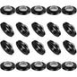 20 Pcs Hose Washer with Screen Filter Washers Stainless Steel & Black Rubber Filter Gasket for 1" Inlet, Fits 5/8" Washing Machine & 3/4" Garden Hose Connector