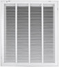 20"W x 24"H [Duct Opening Size] Steel Return Air Filter Grille - Removable Face/Door for 1 inch Filters -HVAC Vent Cover Grill - White [Outer Dimensions: 22 5/8"W X 26 5/8"H]