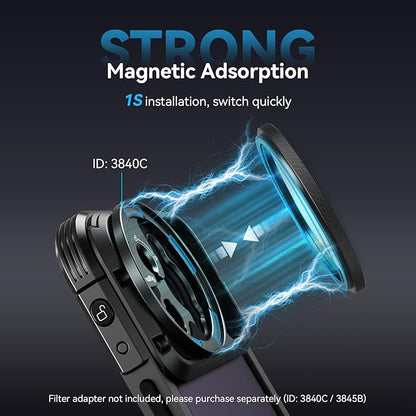 SmallRig 52mm Magnetic Circular Polarizers Filter, HD Optical Glass 28 Layer Multi Nano Coated Circular Polarizing Filter Magnetic CPL Ultra Slim Frame/Waterproof/Scratch Resistant - 4216