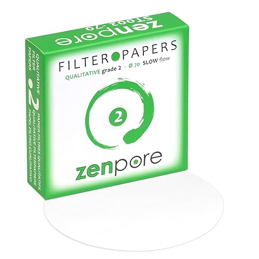 Filter Paper 7 cm Lab Qualitative Filter Paper for Chemistry, Standard Qualitative Grade 2-Slow Flow 70mm(100 Discs)