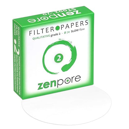 Filter Paper 7 cm Lab Qualitative Filter Paper for Chemistry, Standard Qualitative Grade 2-Slow Flow 70mm(100 Discs)