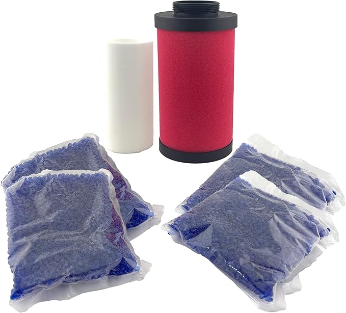 900 Series 3 Stages Air Filter Replacement Kit, Coalescing Filter, Particulate Filter, Dessicant Beads