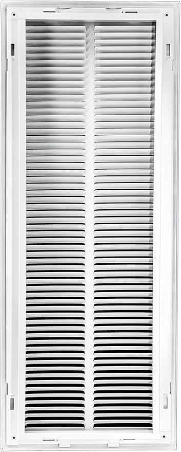 Venti Air 10" X 30" Steel Return Air Filter Grille - Removable Face/Door for 1 inch filters - HVAC Duct Cover Grill (2-3 Business Day Delivery) [Outer Dimension: 12.5"W X 32.5" H]