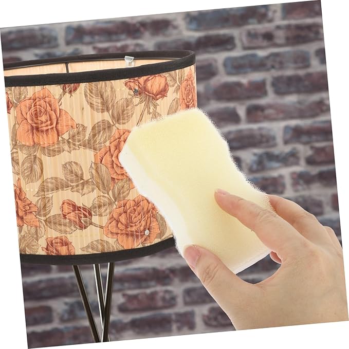 1set Cleaning Dry Eraser Removal Lamp Shade Cleaner Sponges for Cleaning Lampshade Shade Dry Cleaning Lampshades Soot White 15pcs
