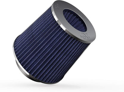 K&N High-Flow Original Lifetime Universal Clamp-On Air Filter: Performance, Premium, Washable: Flange Diameter: 4 In, Filter Height: 5.5 In, Flange Length: 1.125 In, Shape: Round Tapered, RG-1001BL