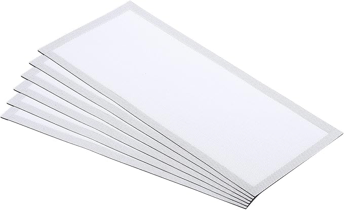 PATIKIL 5.5"x12" Magnetic Vent Cover, 6 Pack Floor Wall Air Registers Cover Strong Magnet Vent Screen Mesh for Blocking Hair Dust Debris, White