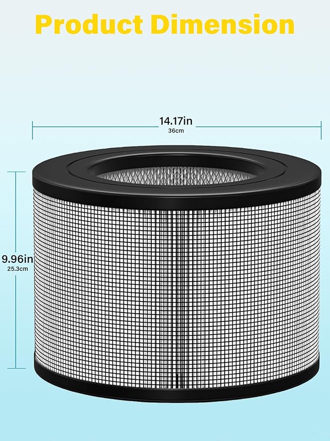 24000 Replacement Filter Set Compatible with Honeywell 50250-S & Kaz 50255 50255-HD Air Purifiers